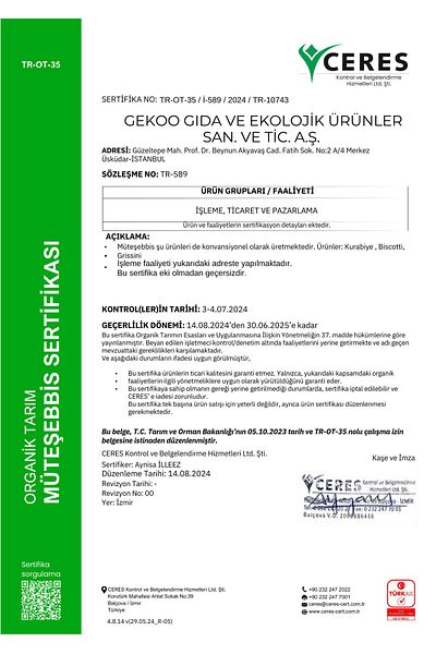 Gekoo 340g Fresh Production Organic Tahini Domestic Sesame
