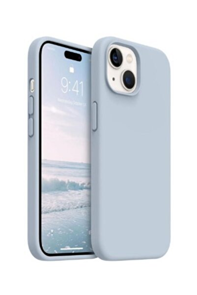 REON Iphone 15 Uyumlu Içi Kadife Lansman Silikon Kılıf Kapak Siyah