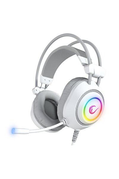 Rampage Hydra R6 Beyaz RED Switch RM-K19 Beyaz Kulaklık  Makrolu RGB Mouse + Mousepad 4lü OYUNCU SET