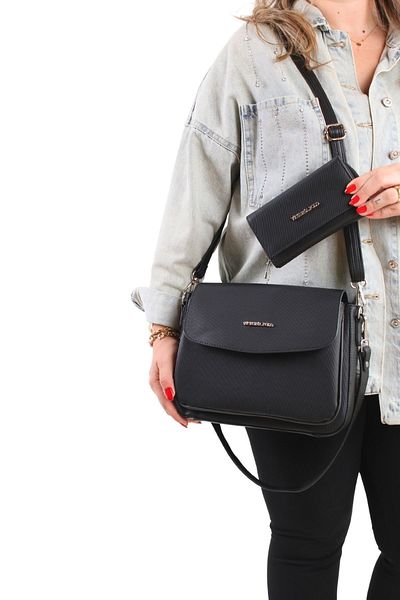 GALB LEATHER Geantă de umăr pentru femei - Dimensiune mare, 2 bretele, clapă, geantă messenger cu 6 compartimente 2184