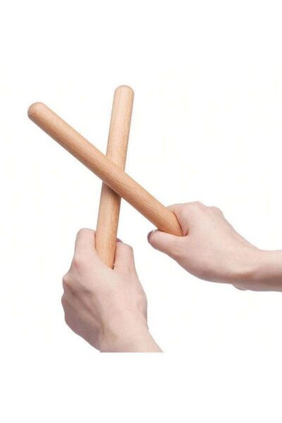 RAF Store 30 cm Red-White Wooden Rhythm Bar - 1 Pair