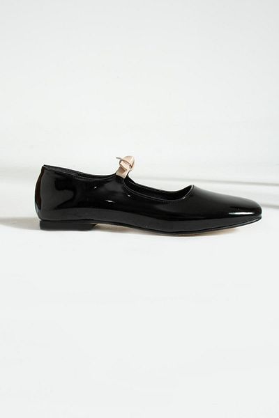 Glenz Women's Bow Blunt Toe Ballerina Shoes TS1167