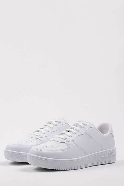 Glenz Pantofi sport albi pentru femei TS1016