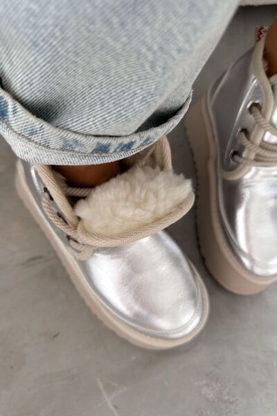 Shoebutik Μποτάκια Lolly σε ασημί χρώμα