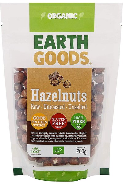 Earth Goods Organic Hazelnuts GF 200g