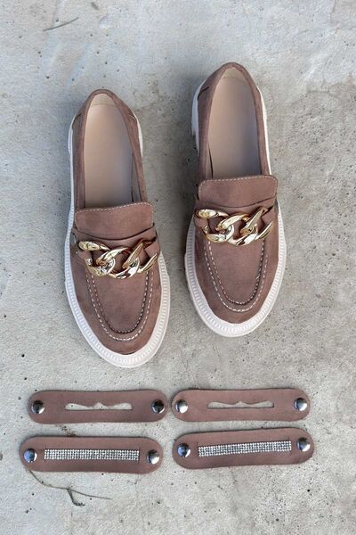 Shoebutik Жіночі лофери з візону - Змінити застібку Детальніше