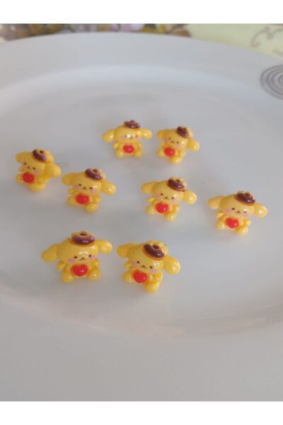 Shisa For Kids Sarı Pompom Purin Sanrio Kız Çocuk Küpe, Rodyum (152)