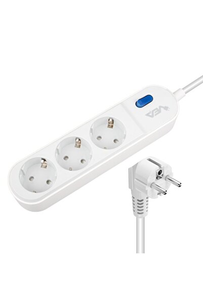 VEA Vega103 A Class 3lü Anahtarlı 1.5 Metre Akım Korumalı Grup Priz (MADE IN ...