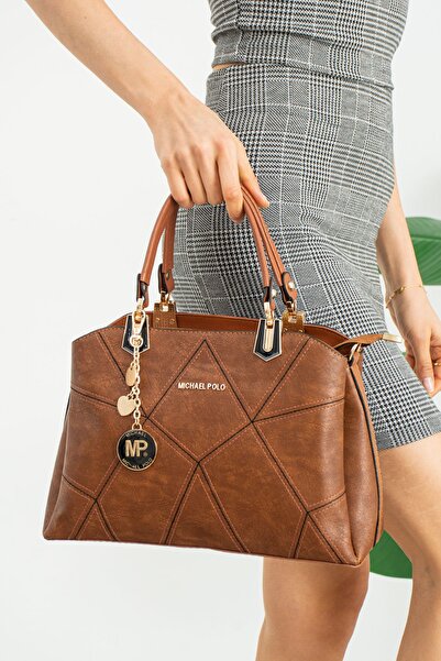 mıchael polo Geantă de mână și de umăr maro pentru femei