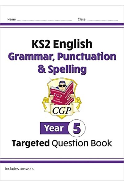 Coordination Group Publications Ltd CGP كتاب أسئلة اللغة الإنجليزية المستهدفة Ks2 قواعد اللغة وعلامات الترقيم والتهجئة للصف الخامس