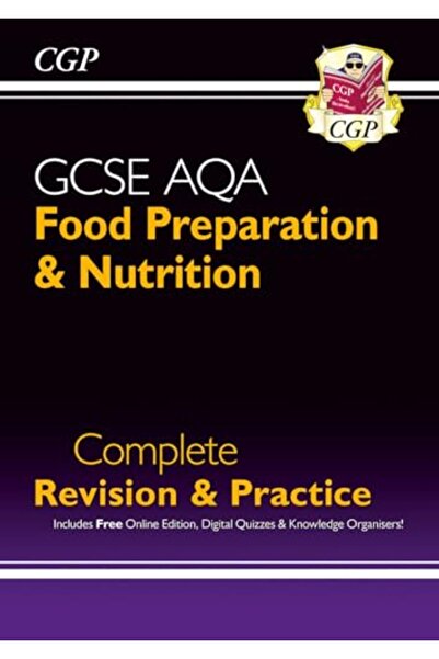 Coordination Group Publications Ltd CGP 91 GCSE تحضير الطعام والتغذية Aqa مراجعة كاملة وممارسة مع Edn عبر الإنترنت