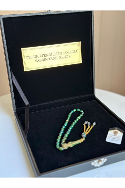 Kehribarstore Özel Yazılı, Özel Kutulu His Taşı Tesbih Babalar Günü Erkek Hed...