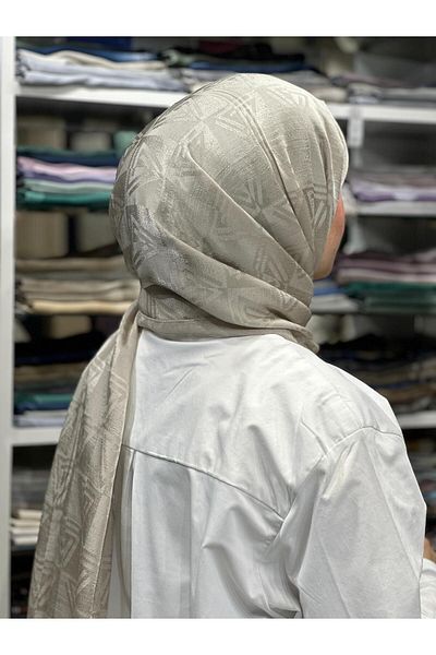 PİRAMİT Aura Logo Pattern Shawl