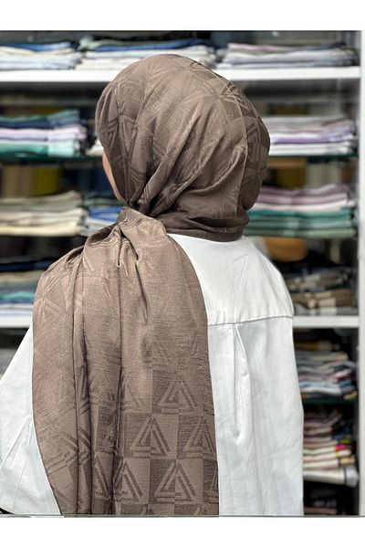 PİRAMİT Aura Logo Pattern Shawl