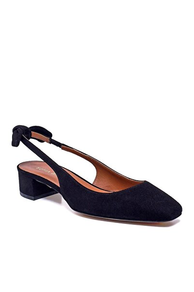 Sofia Baldi Knoth Black Suede Women's Thick Heel