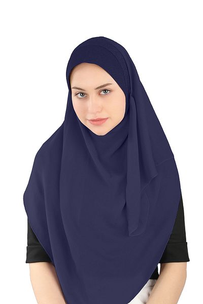 Ecardin Μπλε Navy Glitter Crepe Ύφασμα Άνετο Σάλι - St 098