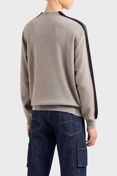 Armani Exchange Men's Crew Neck Wool Sweater - Regular Fit Pullover 6Dzm2X Zm4Mz 4791