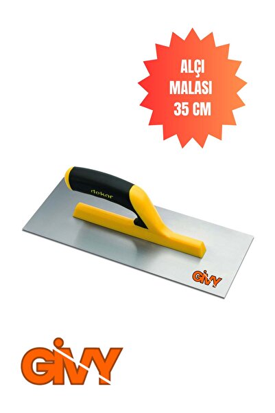 GİVY DEKOR ALÇI MALASI PLASTİK SAPLI 35 CM PASLANMAZ