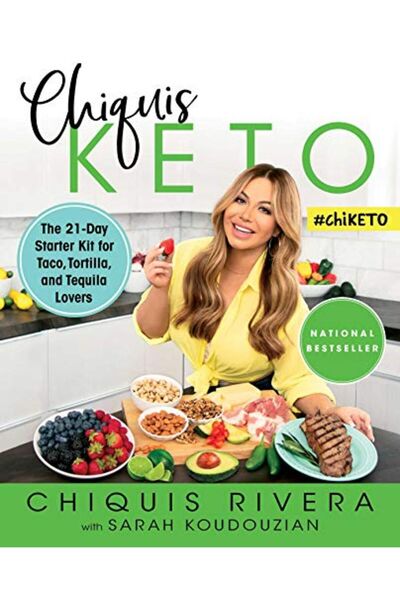 Simon Schuster مجموعة Chiquis Keto للمبتدئين لمدة 21 يومًا لمحبي التاكو والتو...