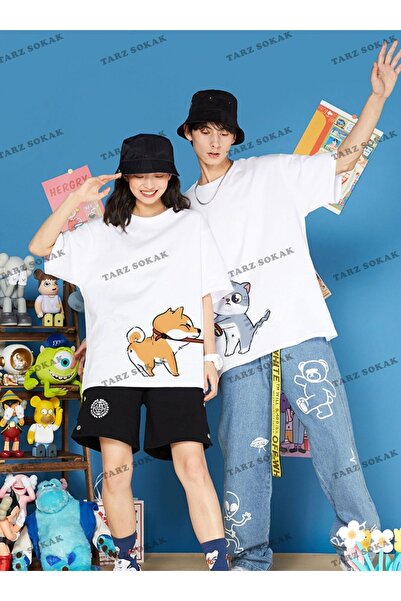 Tarzsokak Noul sezon Tir Harajuku Style Couple Lover Couple - 2 piese