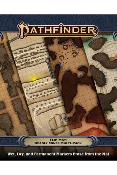 Diamond Book Distributors Pathfinder Flipmat Deadly Mines Multipack