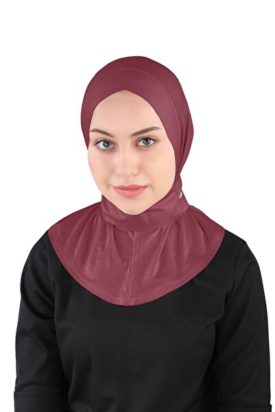 Ecardin شال وشاح فيسكوز أحمر كلاريت - كروس ليكرا، St 329