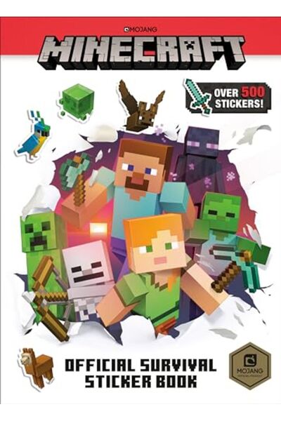 Bookmag كتاب ملصقات البقاء الرسمي للعبة Minecraft