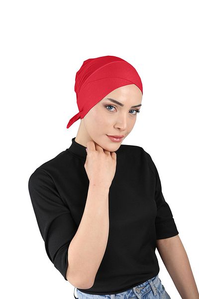 Ecardin Red Clima Fit Cross Bonnet - Breathable, St 258