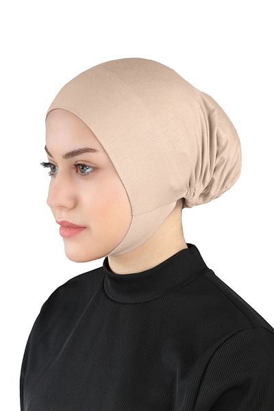 Ecardin Light Mink Colored Comfortable Hijab with Jaws - St 110