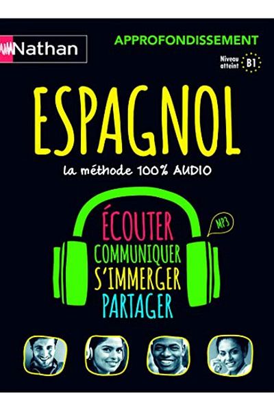 NATHAN Coffret Espagnol 100% Audio Approfondissement