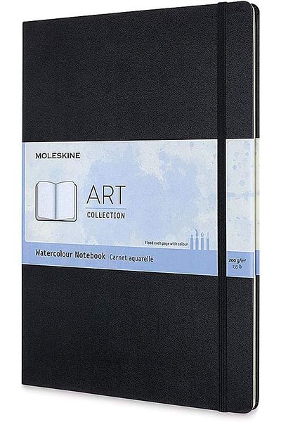 Turnaround Moleskine Art A4 Watercolour Notebook Black