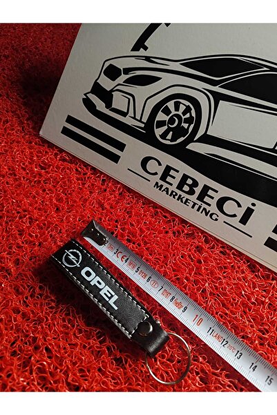 CEBECİOTO أوبل سلسلة المفاتيح الجلدية السوداء