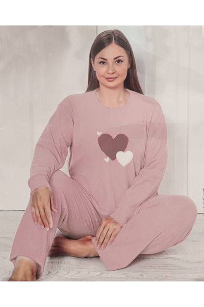 FAWN Plus Size Interlock Mother Pajamas Set 3207
