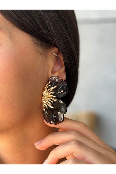 MioArt Ultra Quality Daisy Flower Enamel Flower Earrings