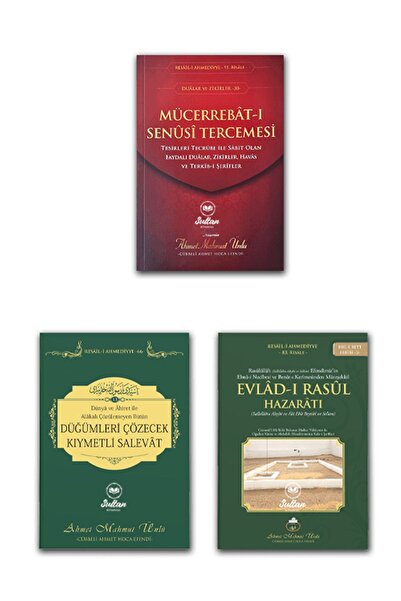 Cübbeli Ahmet Hoca Yayıncılık Salevat Dua Ve Zikir 3 Kitap Seti