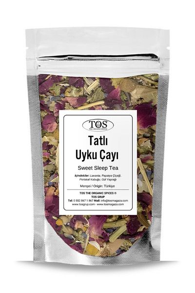 TOS The Organic Spices 250 جرام شاي النوم الحلو - الأول شاي سويت سليب عالي الجودة