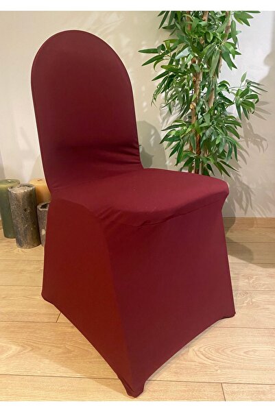 Bayır Bordo likralı sandalye giydirme