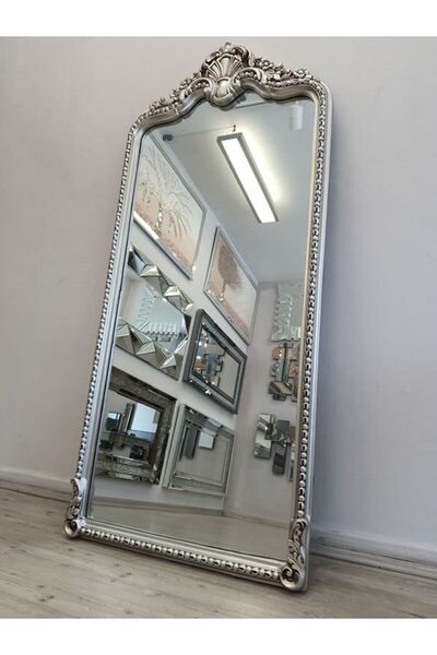 AYNA DENİZİ Princess Great Silver Model Gümüş Renk Dekoratif Boy Aynası