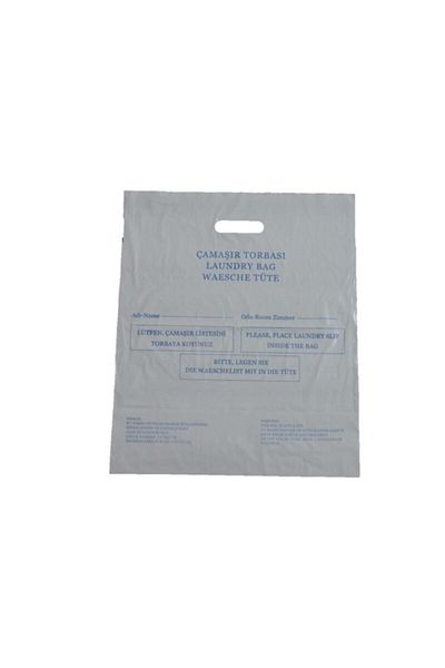 PazarPazartesi 100 Pieces of Laundry Bags Laundry Bag Hygiene Bag Hotel Type Dry Cleaning Bag