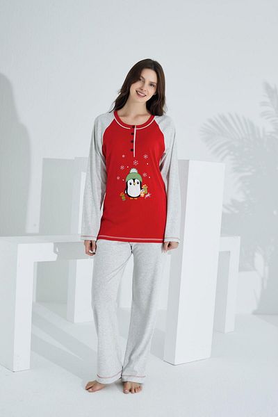 Etoile Cotton Women's Pajama Set Red