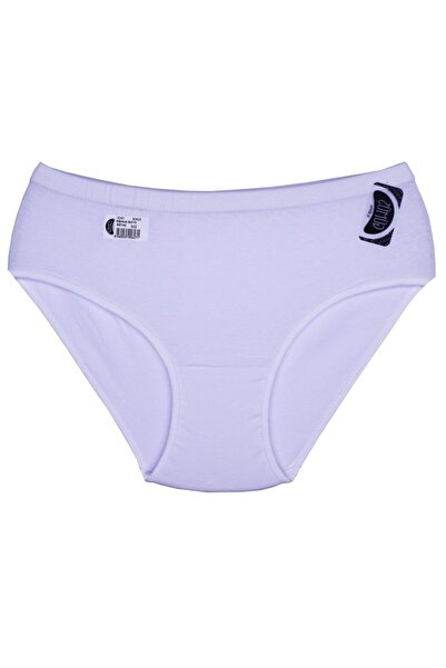 GÜMÜŞ 3040 Women's White Ribbed Bato Panties