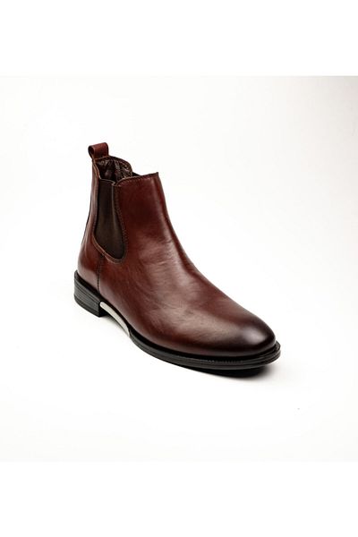 MARCOMEN 12275 Brown Leather Men's Classic Boots Brown-43