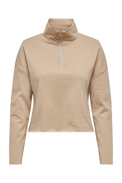 ONLY Beige Color Women's Sweatshirt