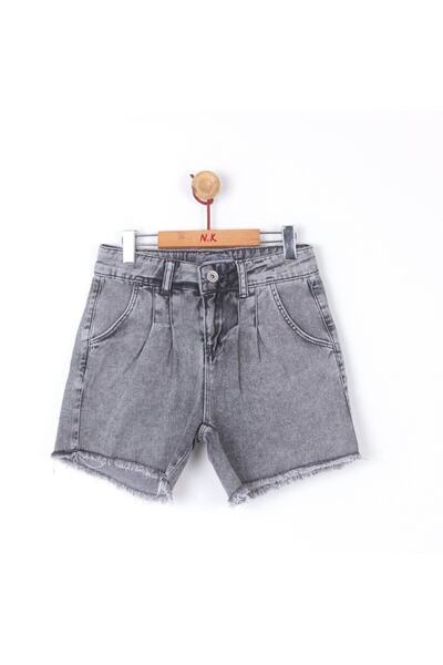 nk kids 56627 شورت بالون رمادي بناتي