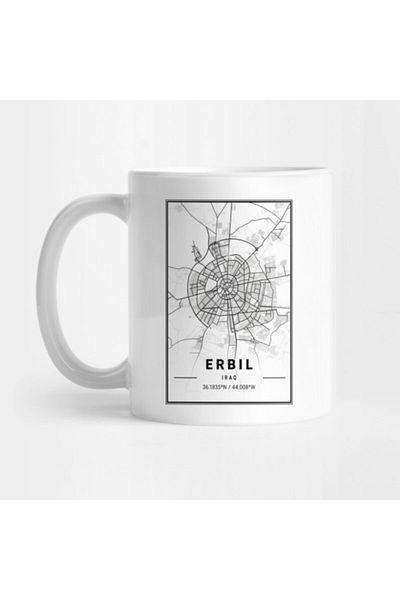 Pixxa Erbil Light City Map Mug