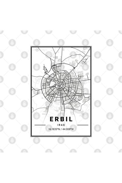 Pixxa Erbil Light City Map Mug