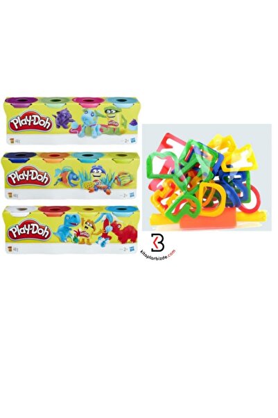 Play Doh 12 Renk Oyun Hamuru Ve 15 Parça Kalıp Seti