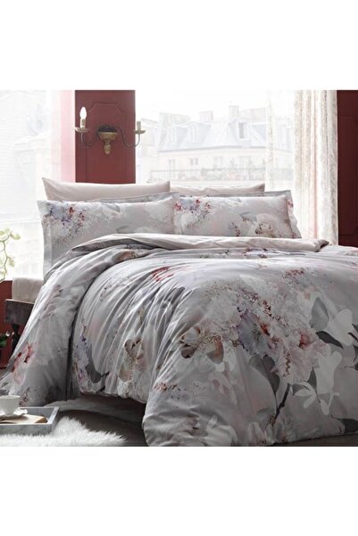 Taç Lyric Çift Kişilik Digital Saten Nevresim Takımı