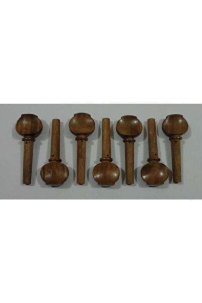 MELODY Sbm-7062.4 Ceviz Ağacı Kaliteli 7 Adet Saz Burgusu Seti-mızrap Hediyeli