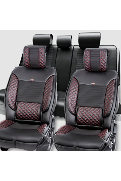 Generic Brand Fiat Egea Hb Luxury Leather Auto Seat Cover Front/Back Set Blac...